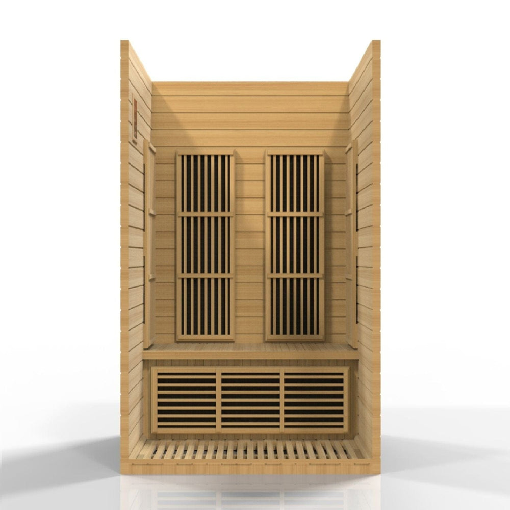 Golden Designs Maxxus Seattle 2-Person Low EMF FAR Infrared Sauna - sold by Dansons Medical - Saunas manufactured by Golden Designs (SCS)