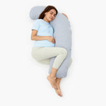 Momcozy J Shaped Maternity Body Pillow - sold by Dansons Medical - Support & Comfort manufactured by Momcozy (MM)
