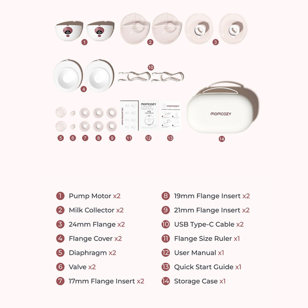 Momcozy M5 Smart Wearable Breast Pump