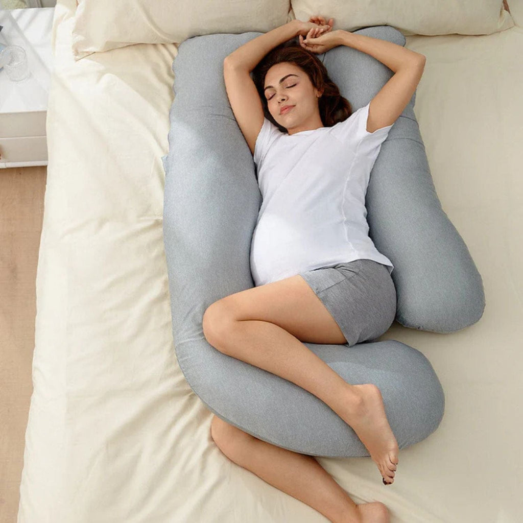 Momcozy U Shaped Cooling Fabric Pregnancy Pillow - sold by Dansons Medical - Support & Comfort manufactured by Momcozy (MM)