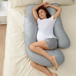 Momcozy U Shaped Cooling Fabric Pregnancy Pillow - sold by Dansons Medical - Support & Comfort manufactured by Momcozy (MM)