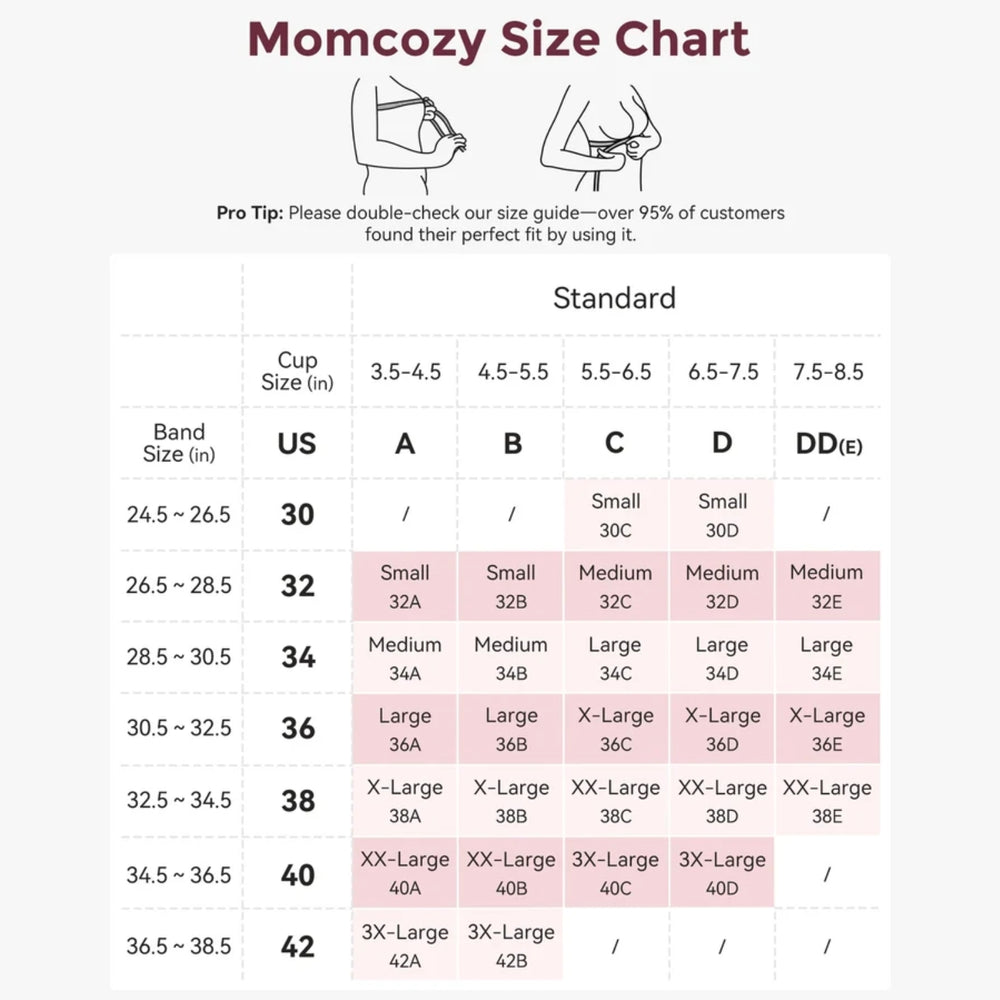 Momcozy Ultra Soft Seamless Nursing Bra