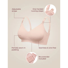 Momcozy Ultra Soft Seamless Nursing Bra