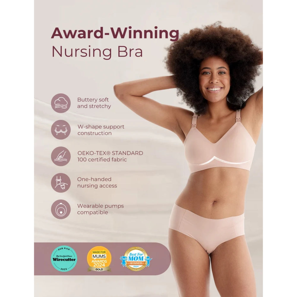 Momcozy Ultra Soft Seamless Nursing Bra