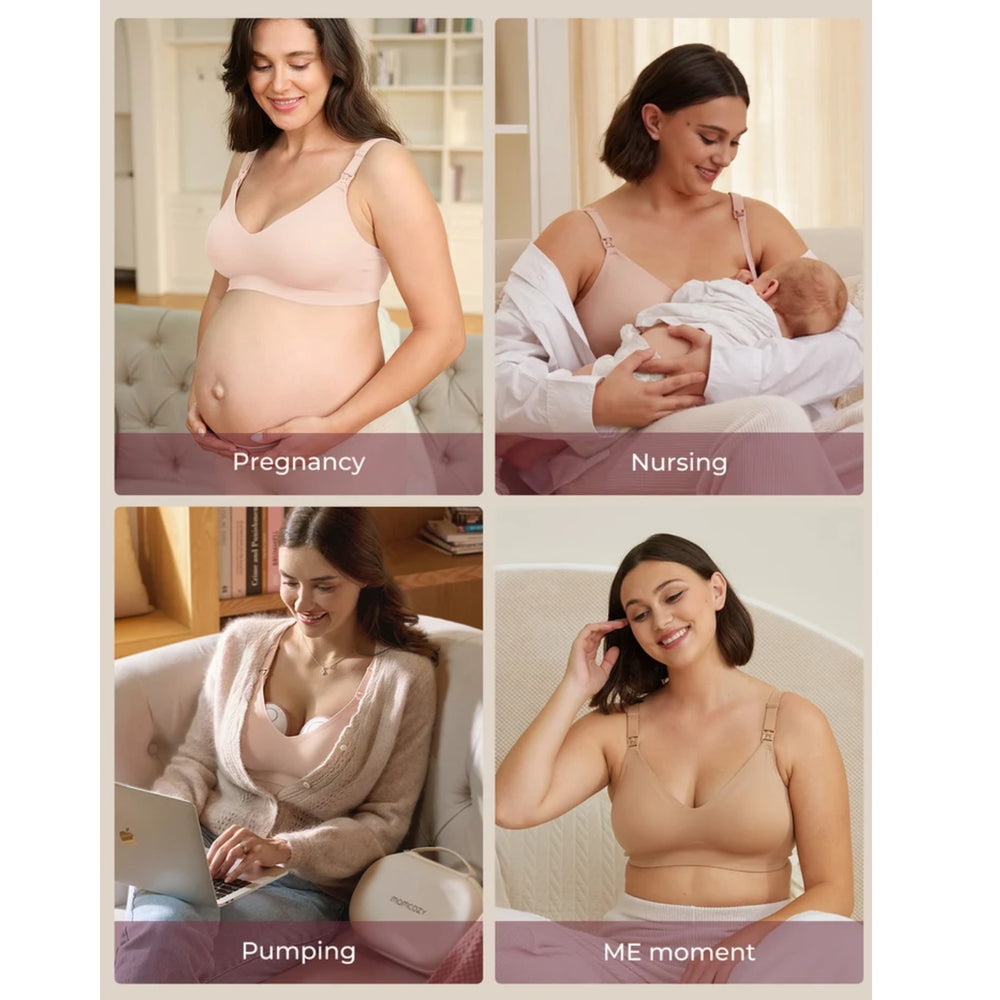 Momcozy Ultra Soft Seamless Nursing Bra