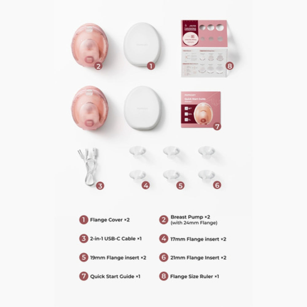 Momcozy Wellness 1 Warm-Massage Wearable Breast Pump
