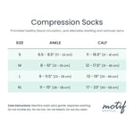 Motif Maternity Compression Socks, a Support & Comfort by Motif Medical (MM) available at Dansons Medical