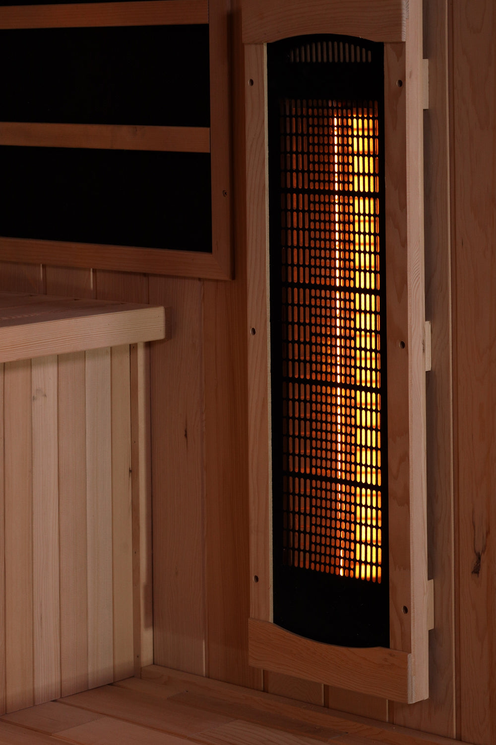 Golden Designs Reserve Edition 4-Person Full Spectrum Near Zero EMF FAR Infrared Sauna with Himalayan Salt Bar, a Saunas by Golden Designs (SCS) available at Dansons Medical