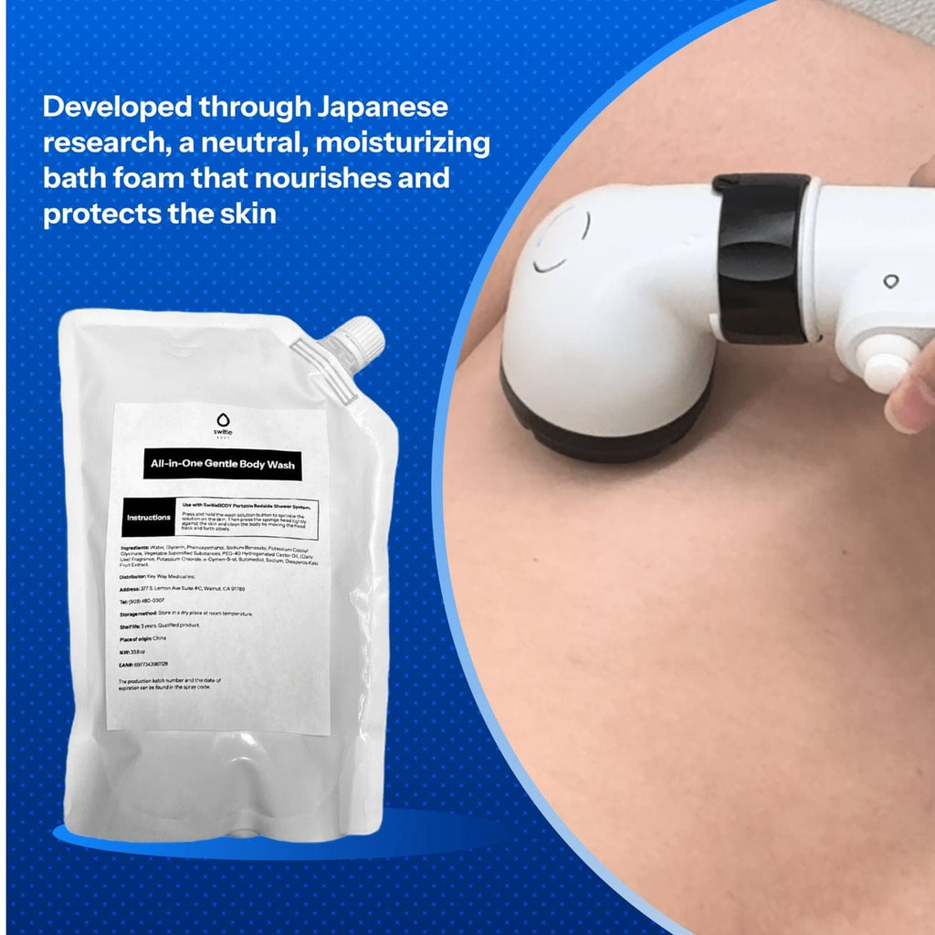 Key Way Medical Switle BODY All-in-One Gentle Body Wash - sold by Dansons Medical - Portable Shower manufactured by Key Way Medical