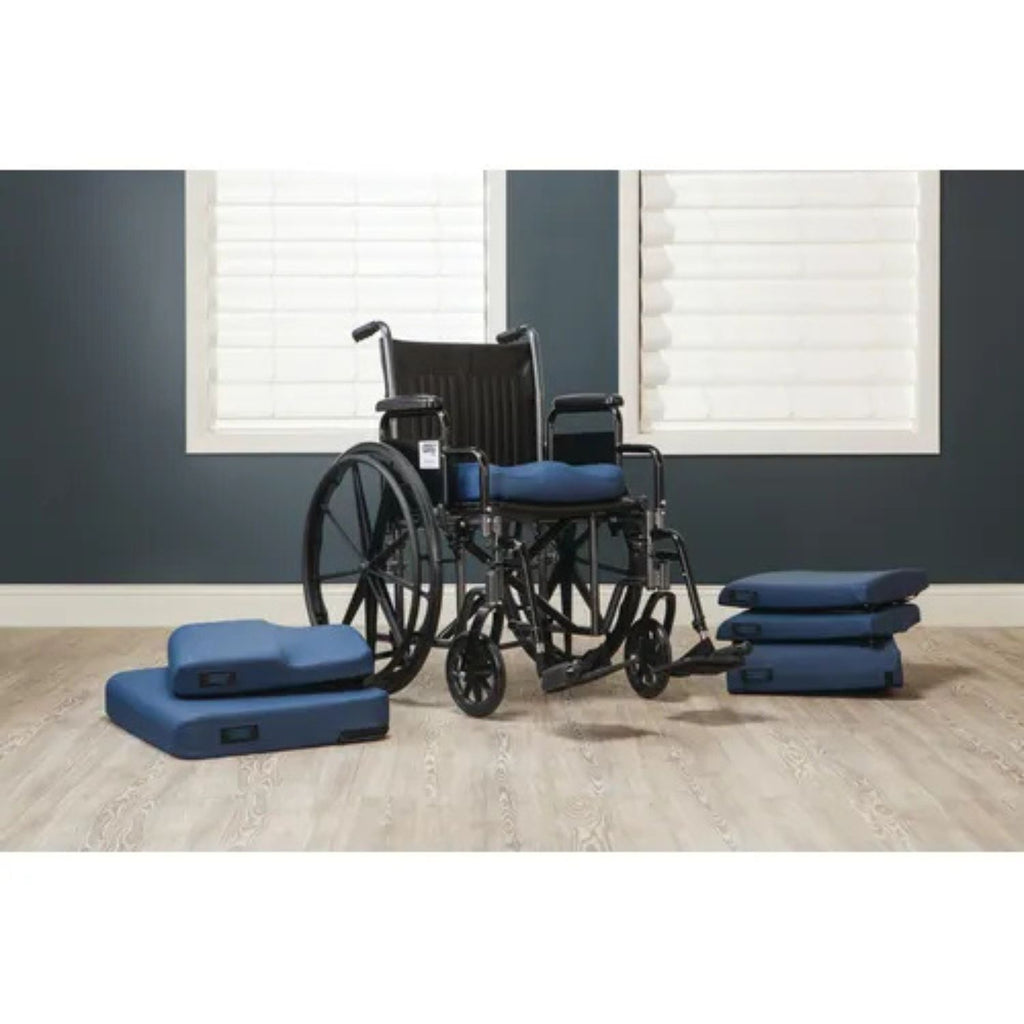 Panacea Pro Zero-Elevation Cushion with Pommel and 4-Chamber Gel, a Wheelchair Cushions by Direct Supply available at Dansons Medical