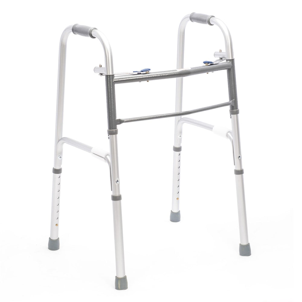 Proactive Medical Protekt Adult Two-Button Folding Steel Walker – Case of 4