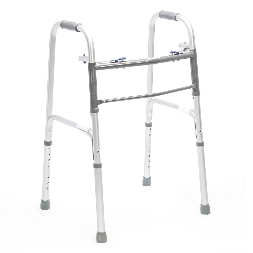 Proactive Medical Protekt Adult Two-Button Folding Steel Walker – Case of 4