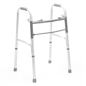 Proactive Medical Protekt Adult Two-Button Folding Steel Walker