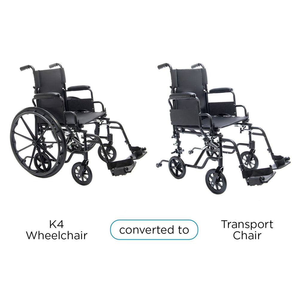 Proactive Medical Protekt Cambria High-Strength Lightweight Convertible Transport Chair/Wheelchair Combo, a Portable Wheelchairs by Proactive Medical available at Dansons Medical