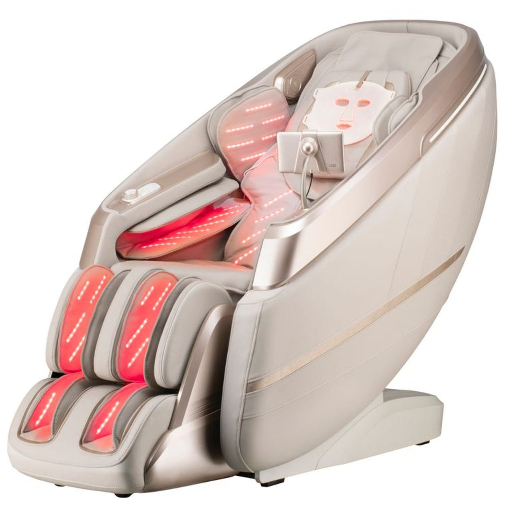 Lifesmart 4D Massage Chair with Dual Air Massage & Red Light Therapy for Arms and Legs