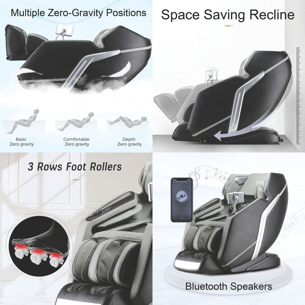 Lifesmart R8658L Nova 4D Faux Leather Zero Gravity Massage Chair