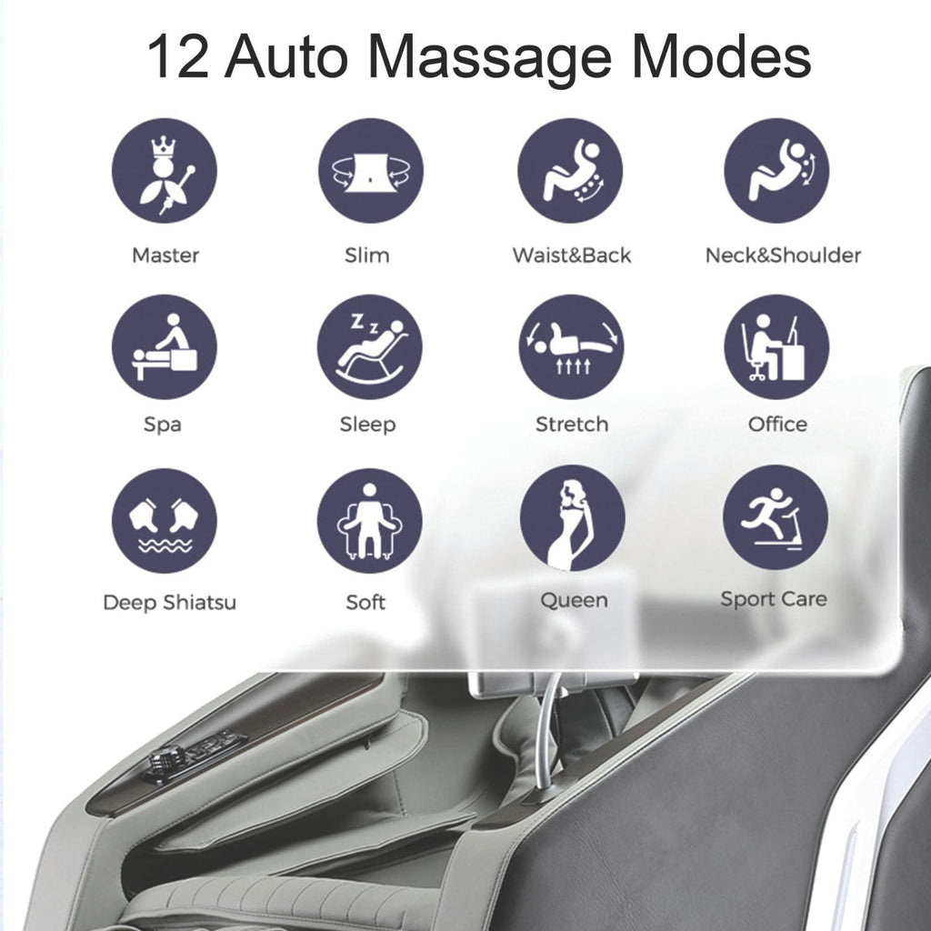 Lifesmart R8658L Nova 4D Faux Leather Zero Gravity Massage Chair