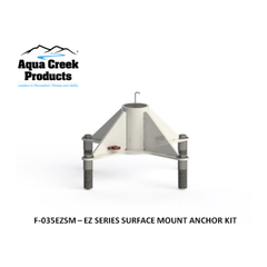 Aqua Creek Surface Mount Anchor Kit - EZ Series (F-035EZSM) - sold by Dansons Medical - Pool Lift Anchors manufactured by Aqua Creek