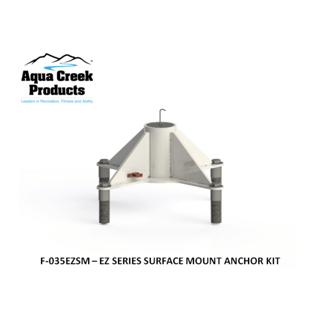 Aqua Creek Surface Mount Anchor Kit - EZ Series (F-035EZSM) - sold by Dansons Medical - Pool Lift Anchors manufactured by Aqua Creek