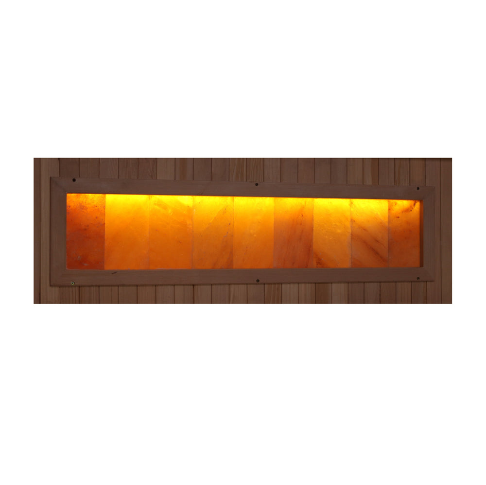 Golden Designs Reserve Edition 6-Person Full Spectrum Near Zero EMF Infrared Sauna with Himalayan Salt Bar, a Saunas by Golden Designs (SCS) available at Dansons Medical