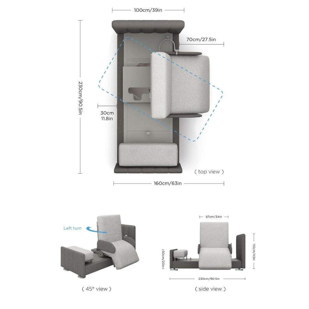 Starsleep Orin Rotating Bed - sold by Dansons Medical - Electric Bed manufactured by Starsleep