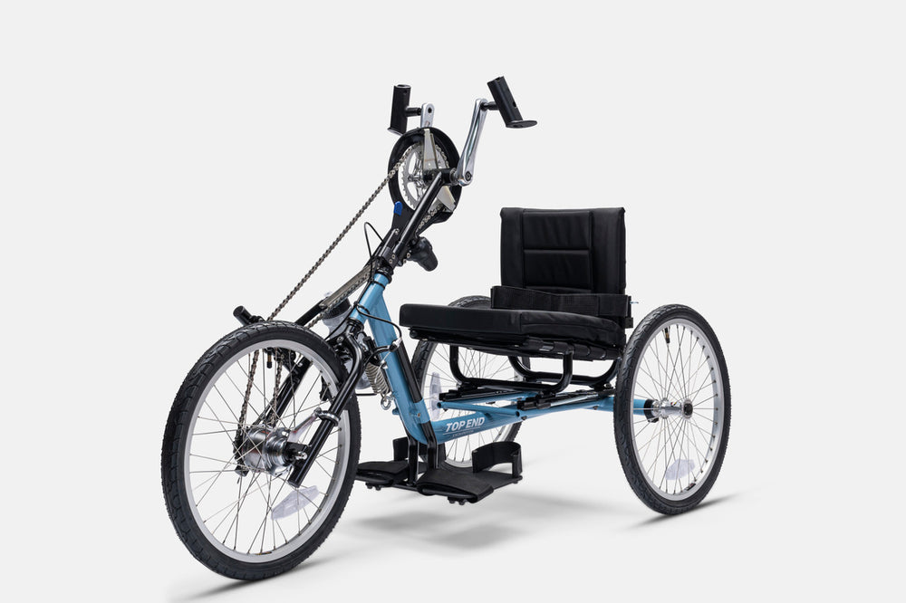 Top End Lil' Excelerator youth handcycle, side view