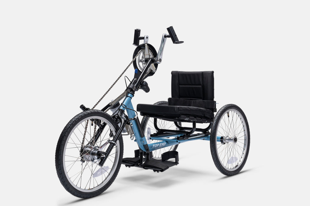 Top End Lil' Excelerator youth handcycle, side view
