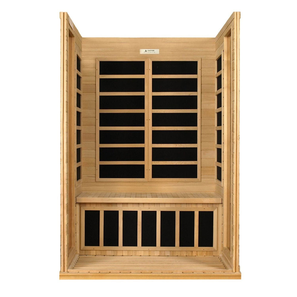 Golden Designs Dynamic Versailles 2-Person Low EMF FAR Infrared Sauna - sold by Dansons Medical - Saunas manufactured by Golden Designs (SCS)