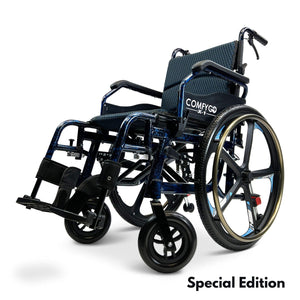 X-1 Lightweight Manual Wheelchair With Quick-Detach Wheels - sold by Dansons Medical - manufactured by ComfyGo Mobility