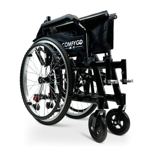 X-1 Lightweight Manual Wheelchair With Quick-Detach Wheels - sold by Dansons Medical - manufactured by ComfyGo Mobility