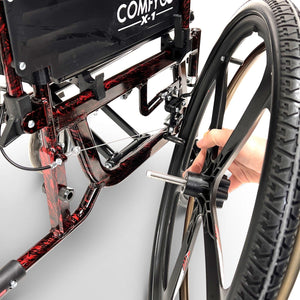 X-1 Lightweight Manual Wheelchair With Quick-Detach Wheels - sold by Dansons Medical - manufactured by ComfyGo Mobility