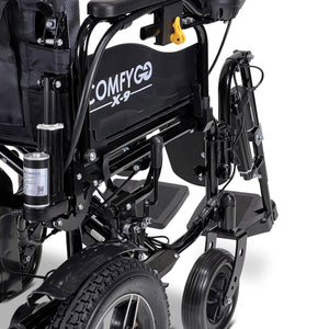 X-9 Remote Controlled Electric Wheelchair with Automatic Recline - sold by Dansons Medical - manufactured by ComfyGo Mobility