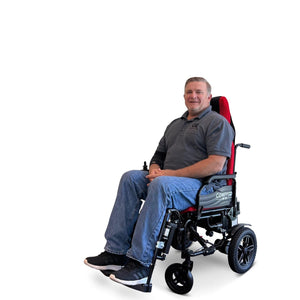 X-9 Remote Controlled Electric Wheelchair with Automatic Recline - sold by Dansons Medical - manufactured by ComfyGo Mobility