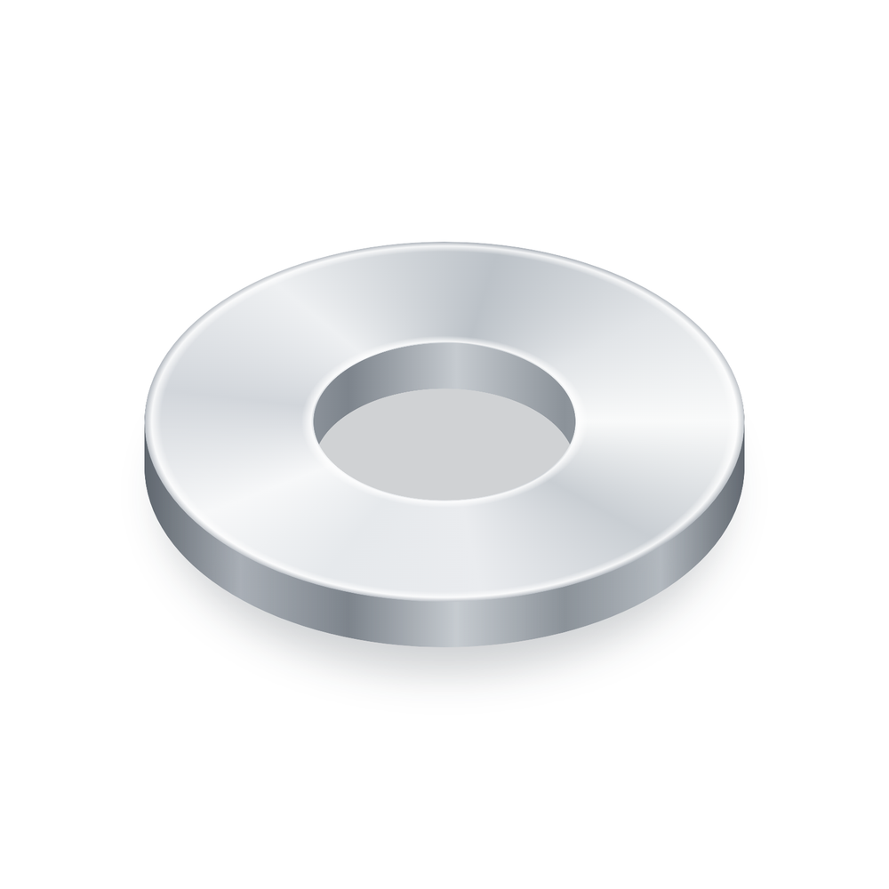 Flat washer, #10 SAE, 316 stainless steel (illustration)