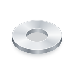 Flat washer, #10 SAE, 316 stainless steel (illustration)