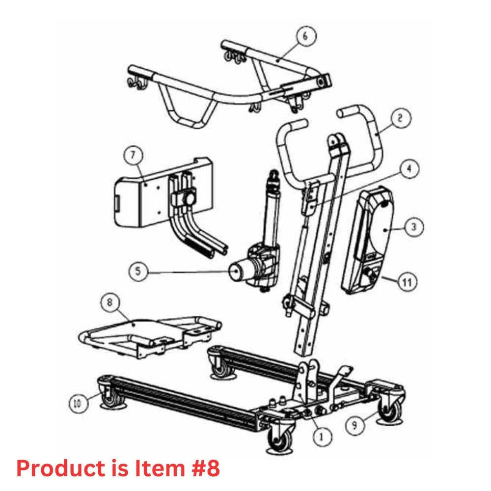 Bestcare Foot Plate for SA400H - sold by Dansons Medical - Parts and Accessories manufactured by Bestcare