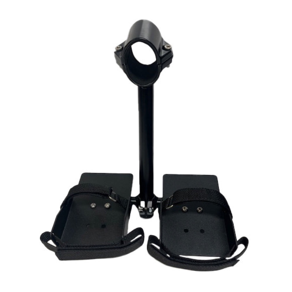 Top End clamp-on footrest for a racing wheelchair