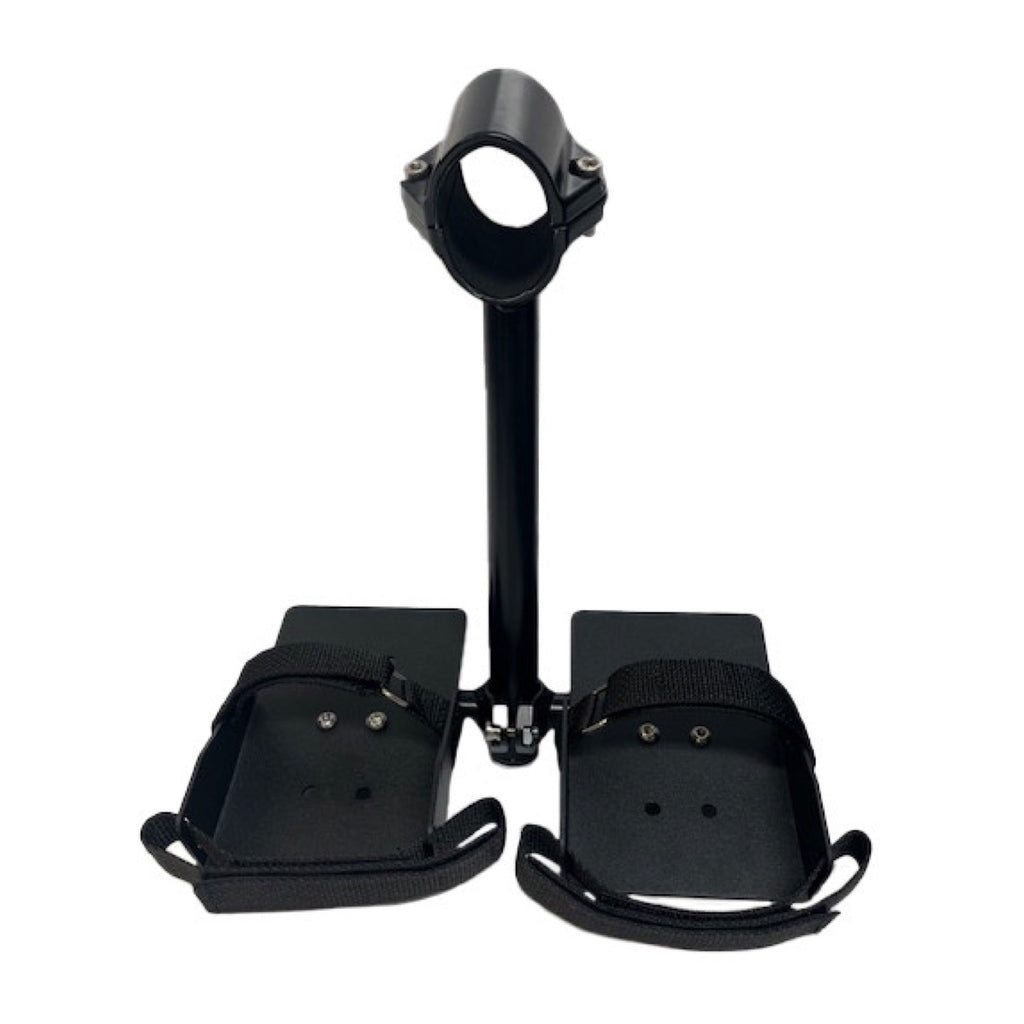 Top End clamp-on footrest for a racing wheelchair