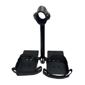 Top End clamp-on footrest for a racing wheelchair