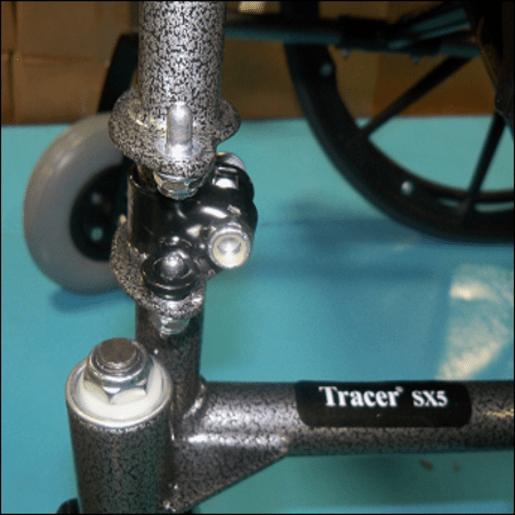 Invacare Non-Removable Foot/Legrest Hardware for Wheelchairs (1820ST) - sold by Dansons Medical - Wheelchair Accessories manufactured by Invacare