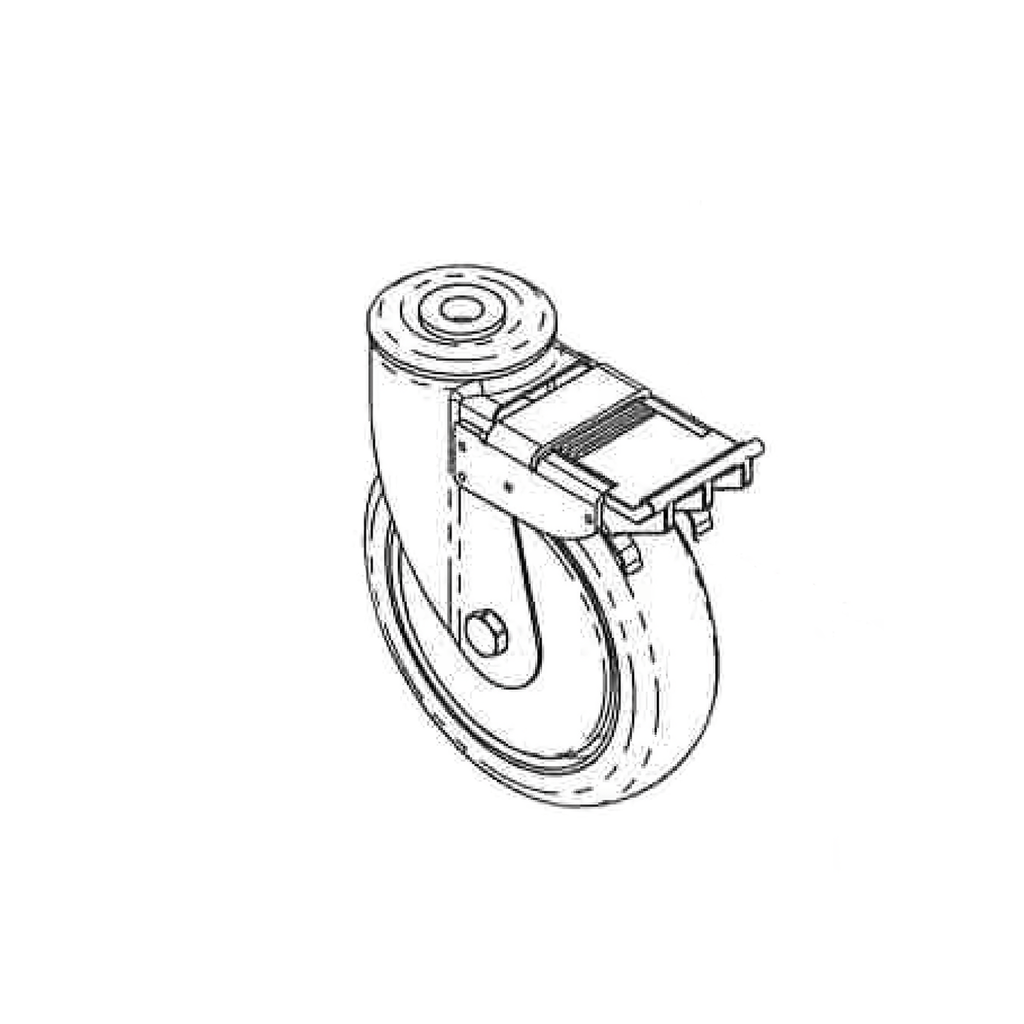 Invacare Hydraulic Patient Lift Rear Locking Caster Kit (Pair) - sold by Dansons Medical - Lift Casters manufactured by Invacare