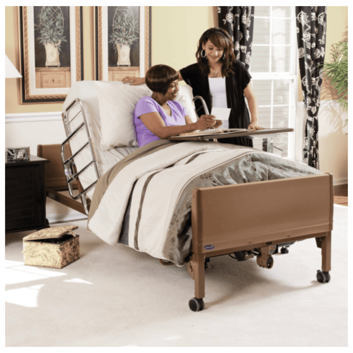 Invacare Full Electric Bed Package (5410IVC, 6629, 5185) - (BED2-1633)