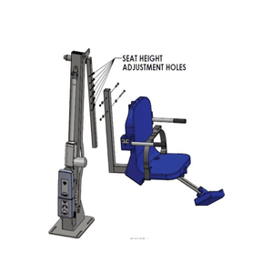 Aqua Creek Adjustable Height Seat - Ranger 2 Lifts (F-AACA) - sold by Dansons Medical - Pool Lift Accessories manufactured by Aqua Creek