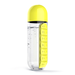 Dansons Water Bottle with Daily Pill Organizer - sold by Dansons Medical -  manufactured by Dansons Medical