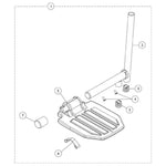 Invacare Composite Narrow Footplate for Manual and Power Wheelchairs (1015178) - sold by Dansons Medical - Wheelchair Footrests manufactured by Invacare