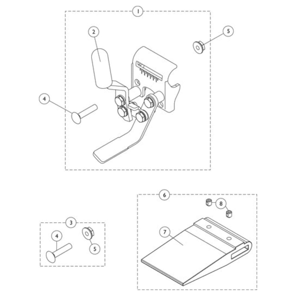 Invacare Wheel Lock for Tracer Recliners/ Wheelchairs (1016979) - sold by Dansons Medical - Wheelchair Parts manufactured by Invacare