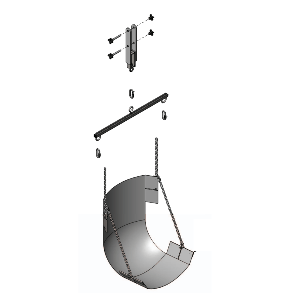Aqua Creek Sling Seat Assembly - Scout Lifts - sold by Dansons Medical - Pool Lift Slings and Chains manufactured by Aqua Creek
