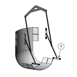 Aqua Creek Sling Bars, Set of 4 - EZ Series Lifts (F-032EZB) - sold by Dansons Medical - Pool Lift Parts manufactured by Aqua Creek