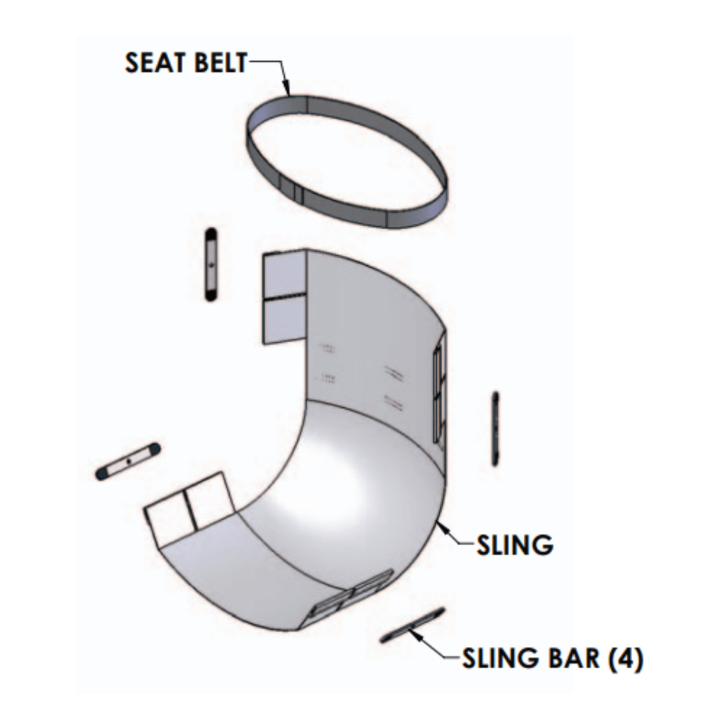 Aqua Creek Slings - sold by Dansons Medical - Pool Lift Parts manufactured by Aqua Creek