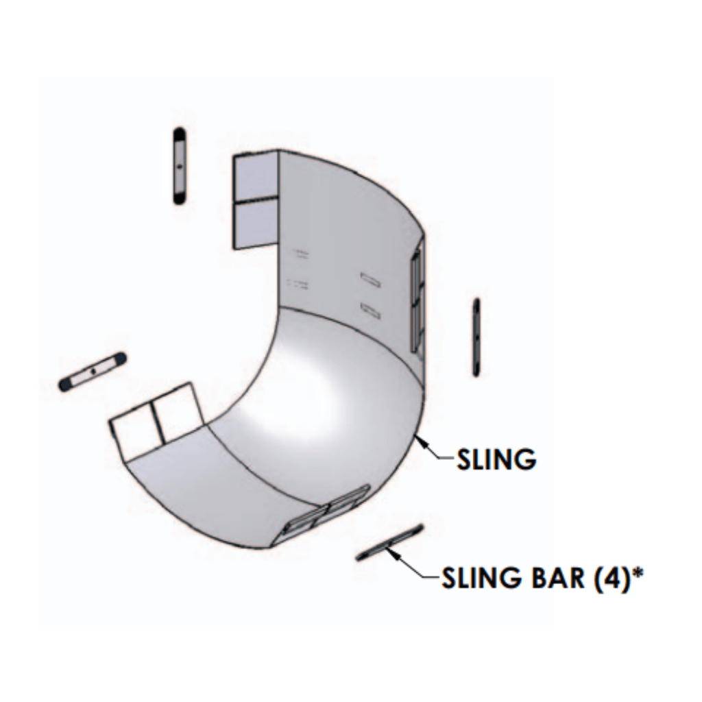 Aqua Creek Sling Assembly - EZ Series - sold by Dansons Medical - Pool Lift Slings and Chains manufactured by Aqua Creek